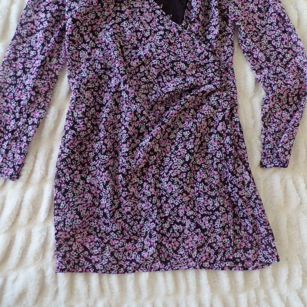 NWT Avec les filles floral mini dress M - Picture 3 of 12